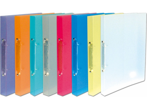 Κλασέρ σχολικό SKAG 17x25cm P.P 2-20 2 κρίκων σε διάφορα διάφανα χρώματα